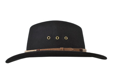 Outdoor Merino Wool felt hat Scout Black