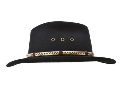 Outdoor Merino Wool felt hat Scout Black