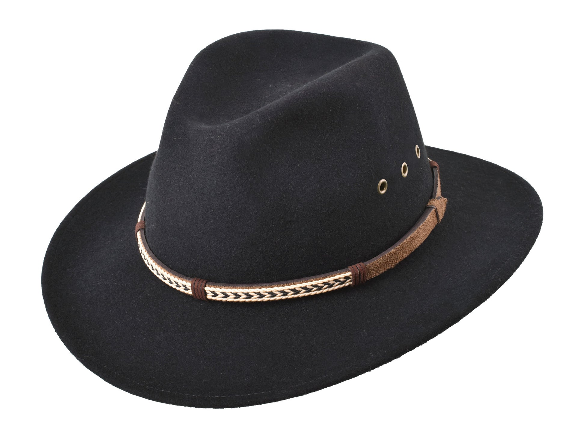 Outdoor Merino Wool felt hat Scout Black