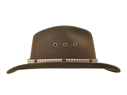 Outdoor Merino Wool felt hat Scout Chocolate