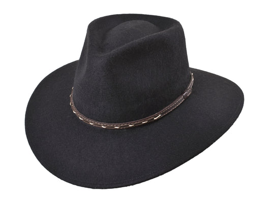 Outdoor Alpaca & Wool felt blend Hat black