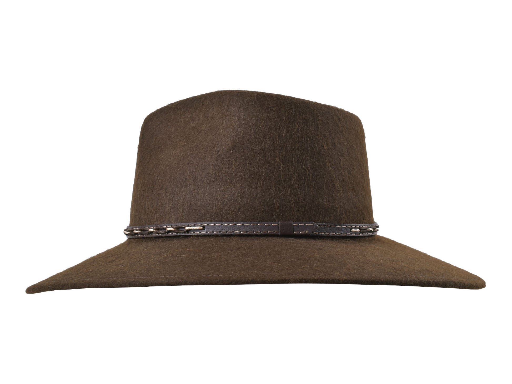 Outdoor Alpaca & Wool felt blend Hat chocolate