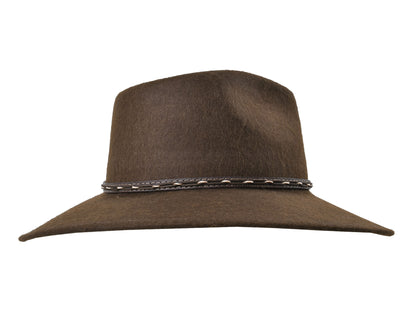 Outdoor Alpaca & Wool felt blend Hat chocolate