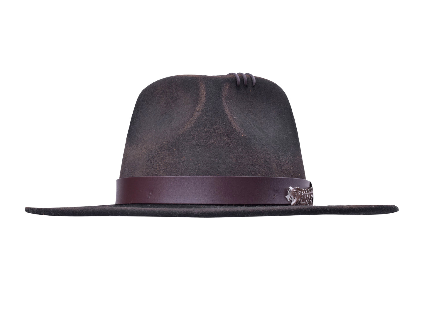 Stylish Wool Felt Hat Zingaro distressed modern design