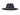 Finley men's wool felt fedora in black, back view
