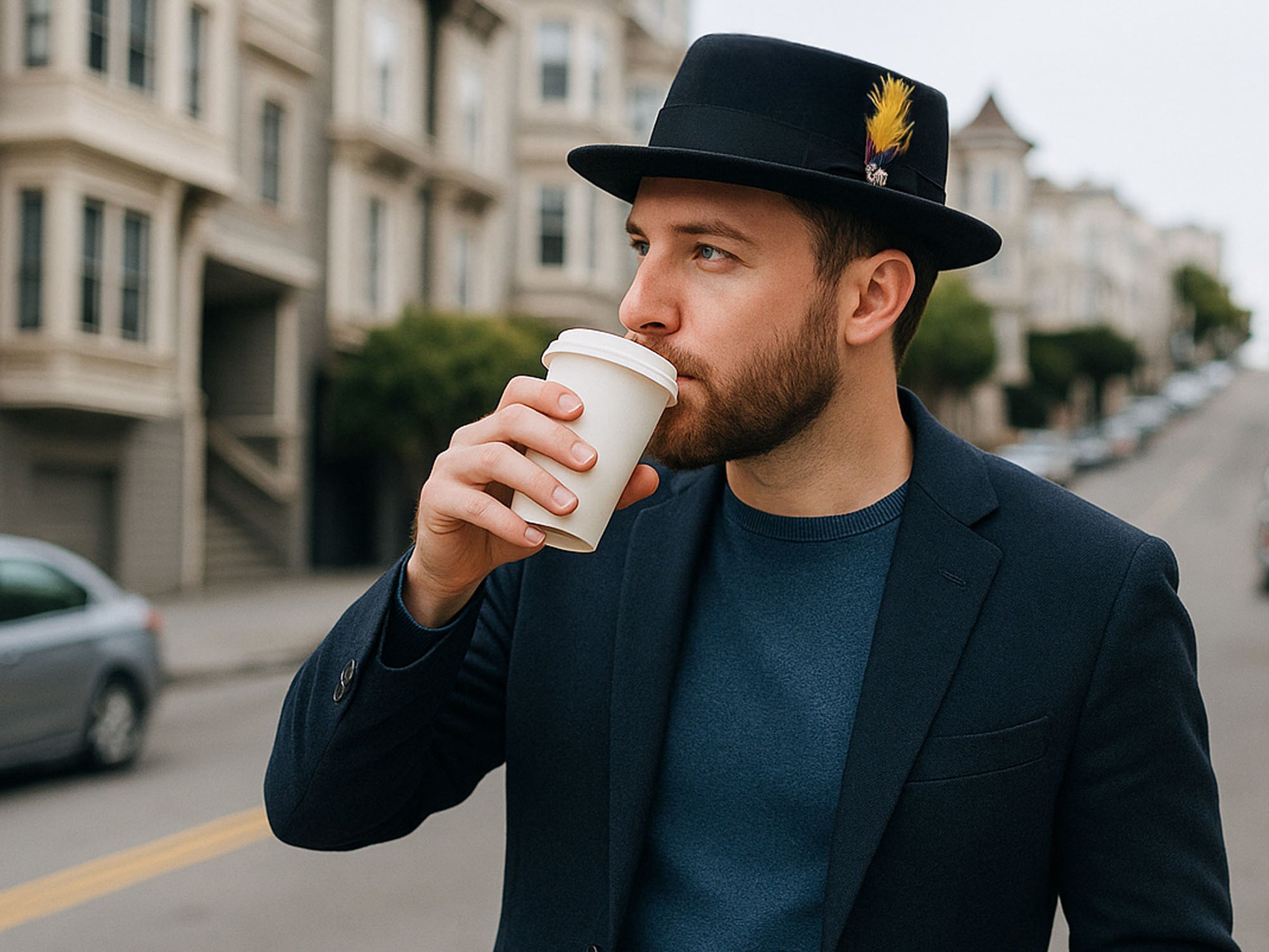 Wool Felt Classic Hat Pork Pie Stingy men’s fedora