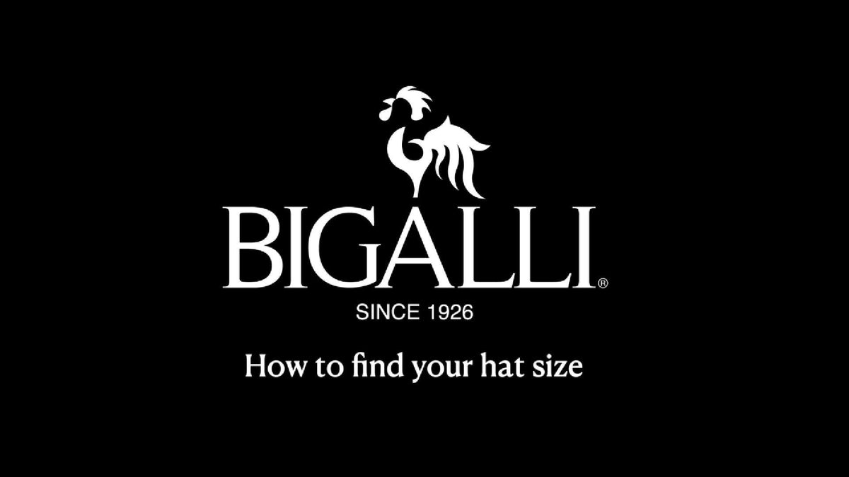Load video: How determine your hat size by Bigalli