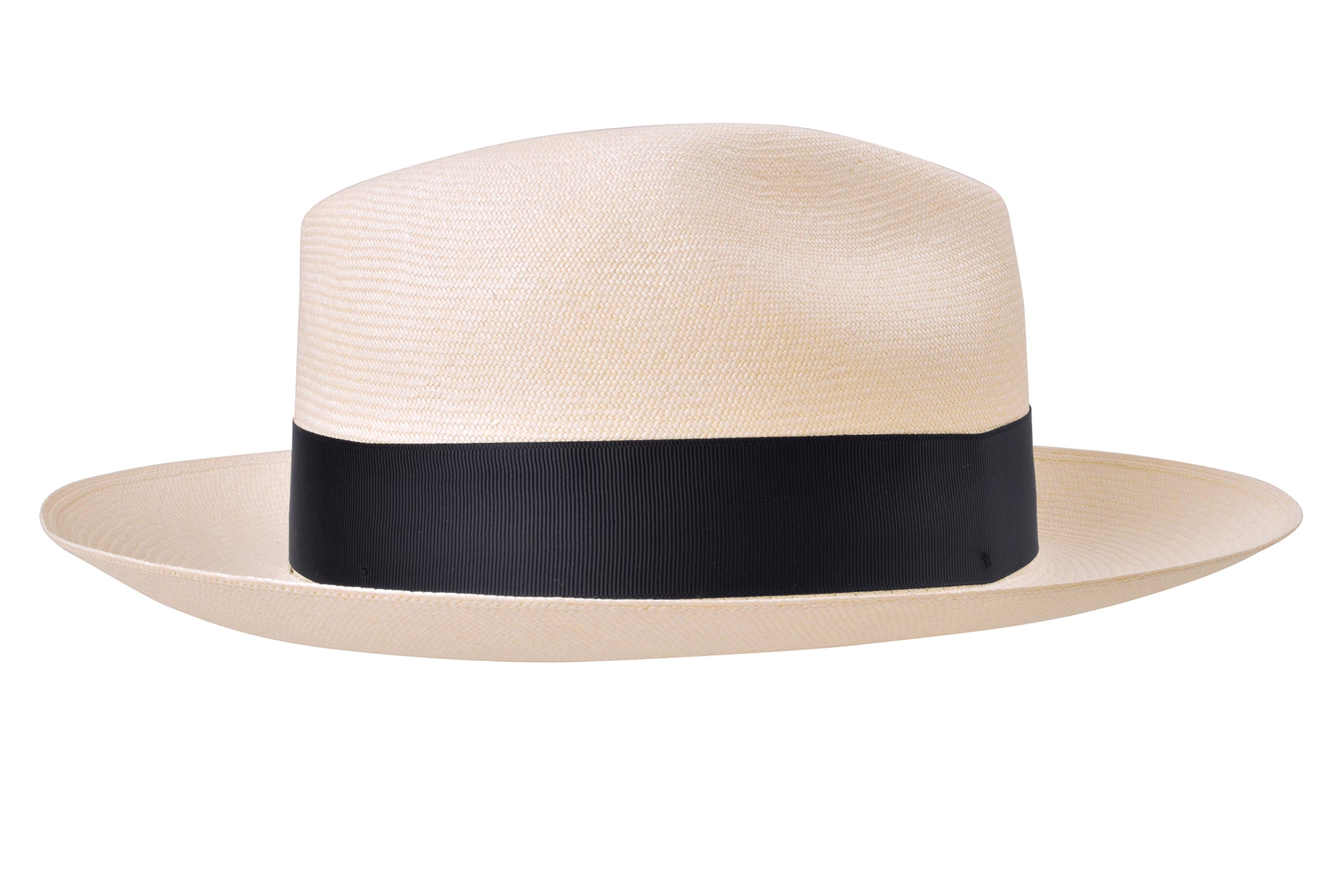 Panama Hat Classic Montecristi Bigalli side profile elegant shape
