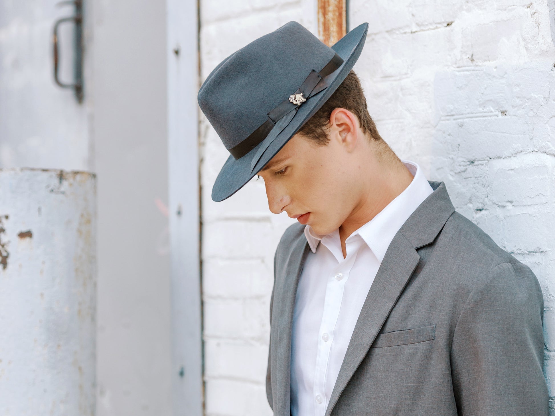 Classic Wool Felt Fedora Hat Phillip Black Wool / M / 100% Wool Felt Classic Wool Felt Fedora Hat Phillip Black Wool / M / 100% Wool Felt