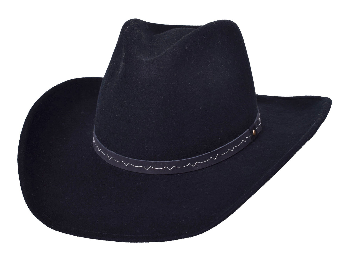 Wool Felt Hat Mustang Black