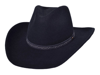 Wool Felt Hat Mustang Black