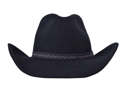 Wool Felt Hat Mustang Black
