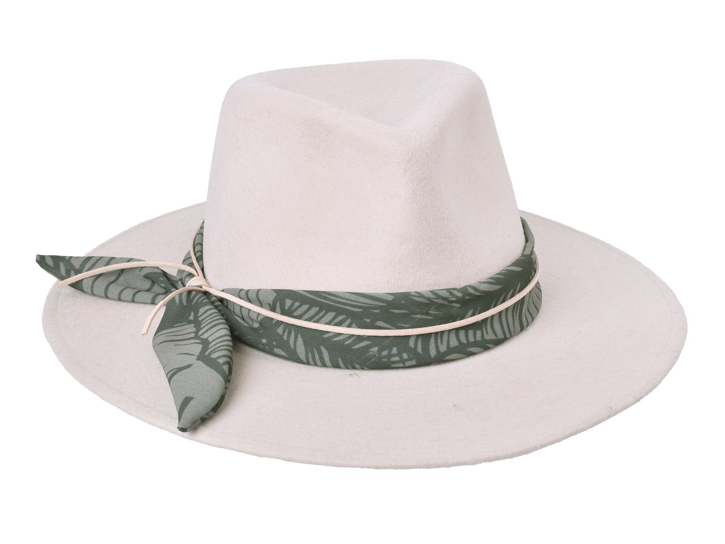 Wool felt hat rain Forest Cream