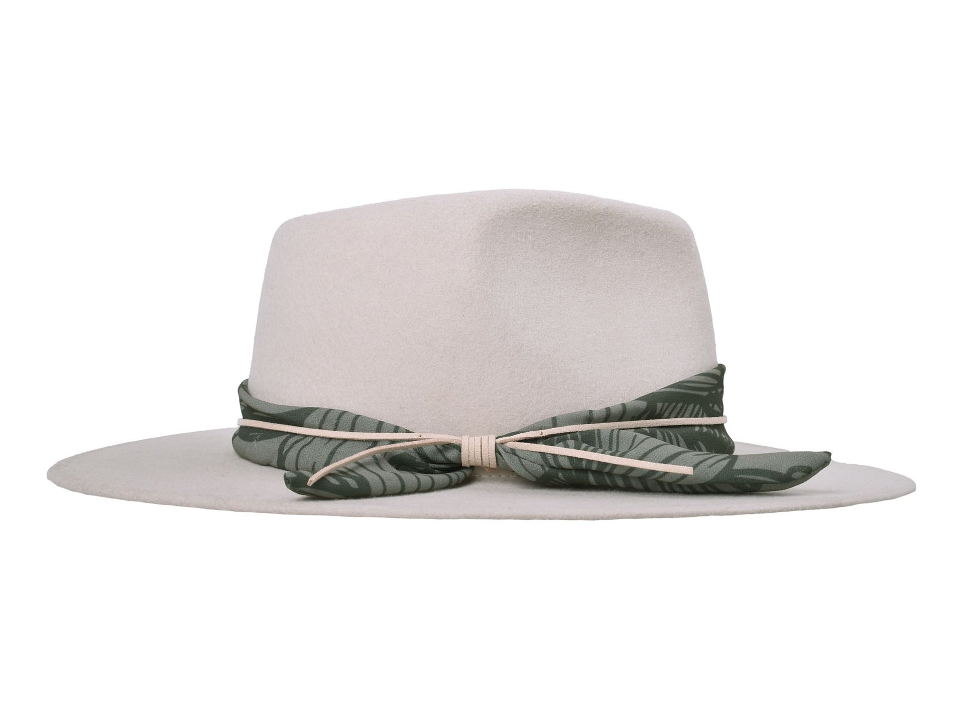 Wool felt hat rain Forest Cream