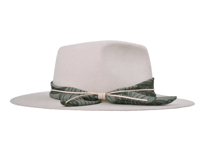 Wool felt hat rain Forest Cream