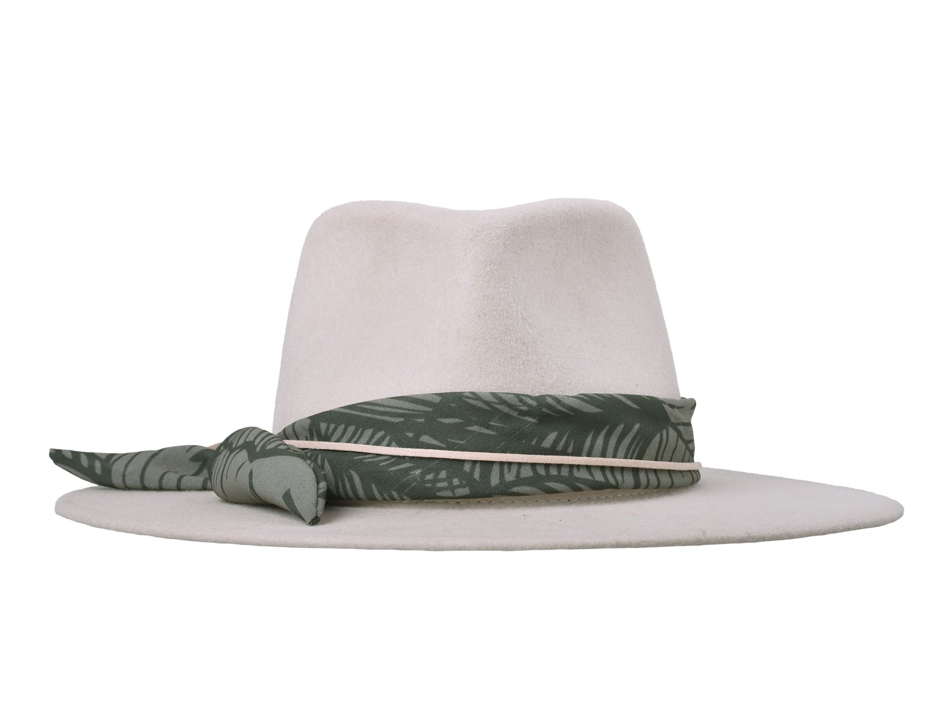 Wool felt hat rain Forest Cream