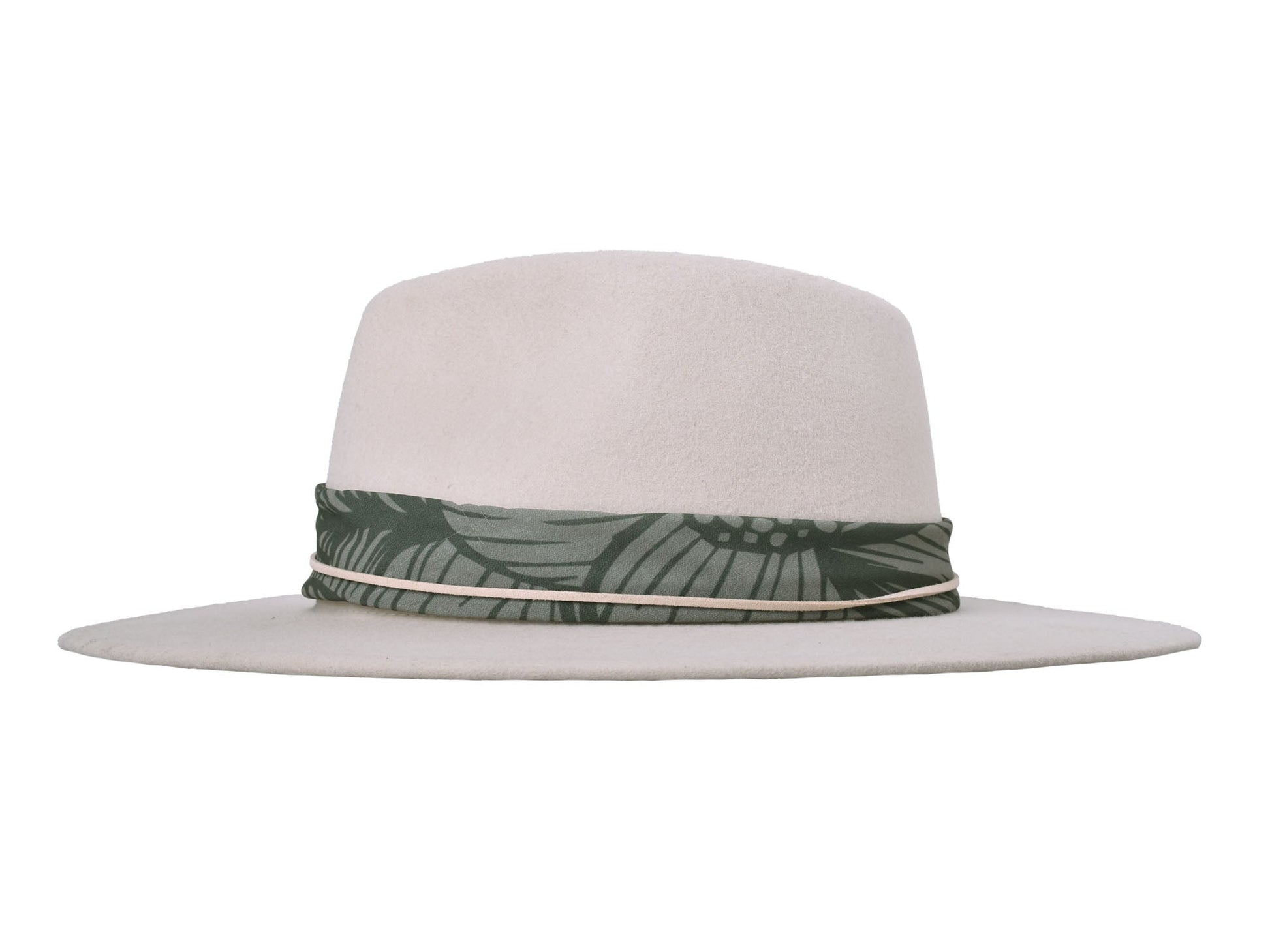 Wool felt hat rain Forest Cream