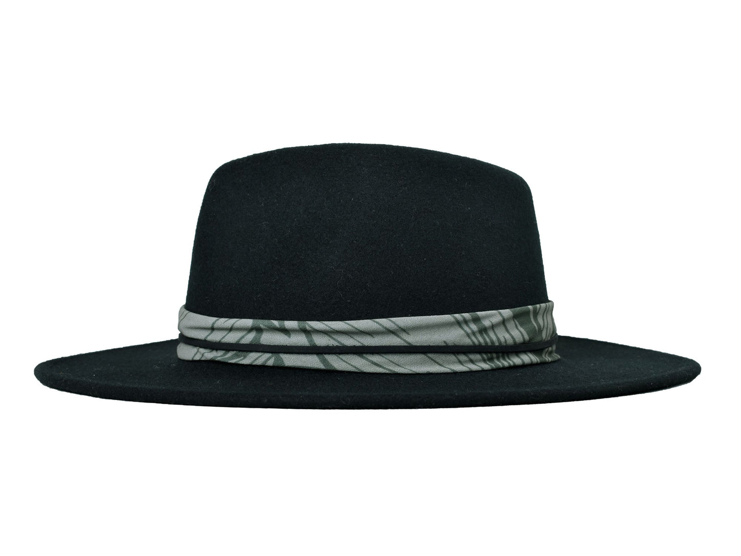 Wool felt hat rain Forest black