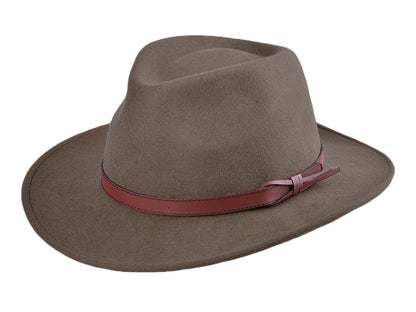 Wool Felt Outdoor Hat Merino Livorno crushable UV protection