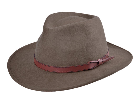Wool Felt Outdoor Hat Merino Livorno crushable UV protection
