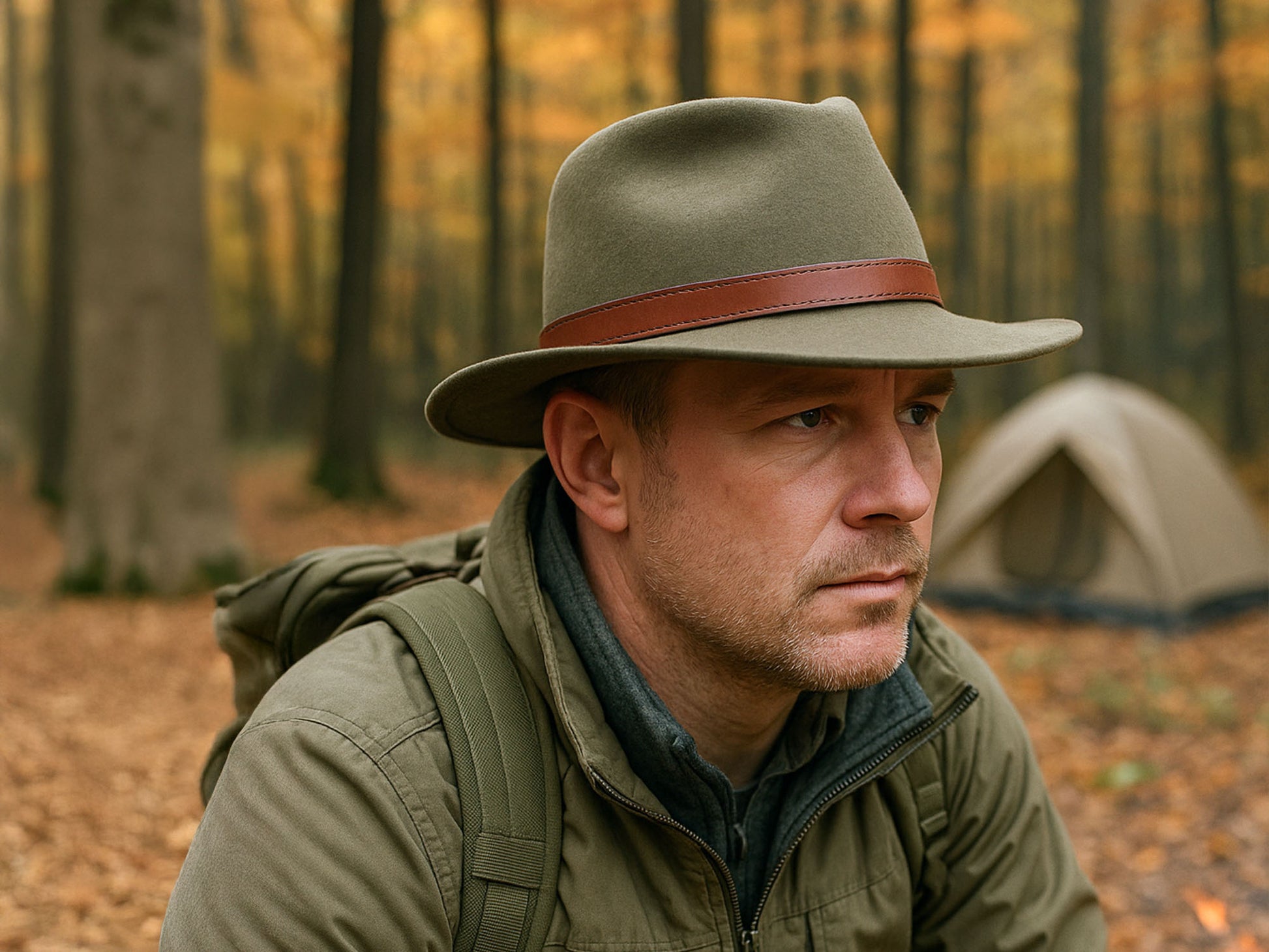 Wool Felt Outdoor Hat Merino Livorno crushable UV protection