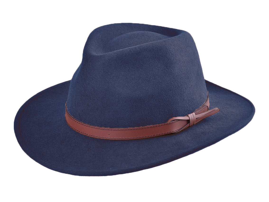 Wool Felt Outdoor Hat Merino Livorno crushable UV protection