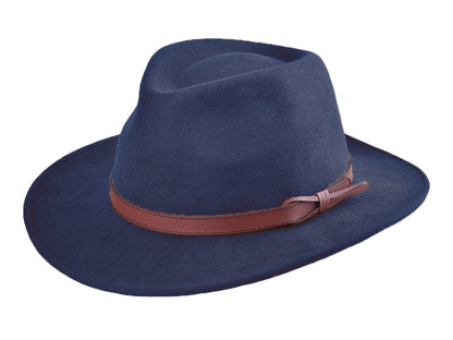Wool Felt Outdoor Hat Merino Livorno crushable UV protection