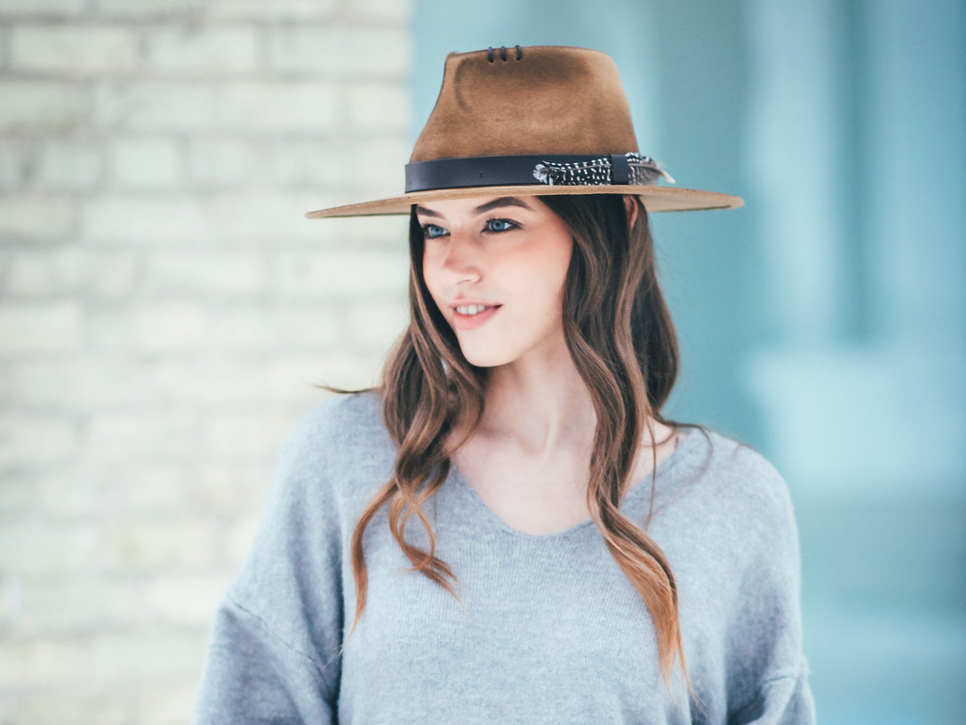 Stylish Wool Felt Hat Zingaro wide brim fashion fedora