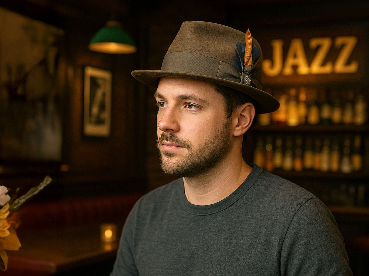 Wool Felt Fedora Hat Classic Roma Stingy timeless style