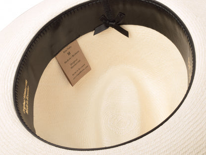 Panama Hat Classic Montecristi Bigalli close up of fine straw texture
